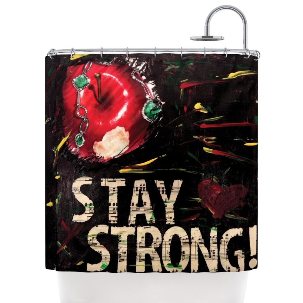 NWT Kess InHouse Alexa Nicole Stay Strong Shower